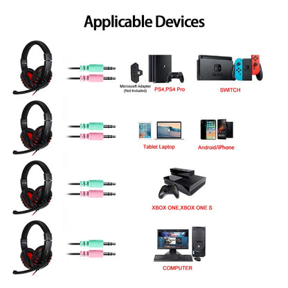 Kit de Teclado, Ratón, Auriculares, Alfombrilla 4 en 1, Retroiluminación RGB, USB, Para PC y Portátil